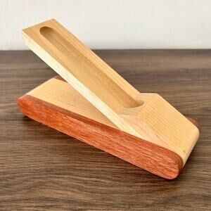 Wooden Pen Stand - Single Pen Stand - Wood Pen Case - Maple Rosewood